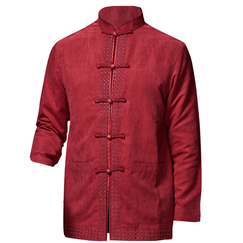 唐袭世家中老年春秋中式唐装男外套中国国风复古唐装
