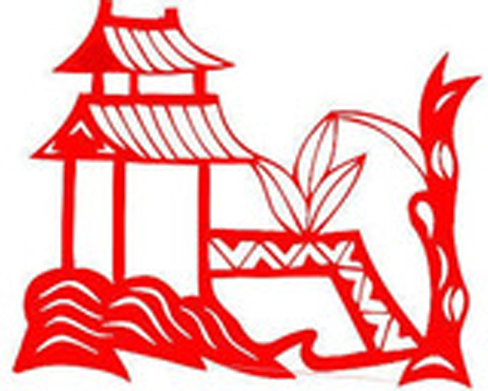 建筑剪纸墙贴玻璃装饰画手工刻纸宣纸a4大小剪纸