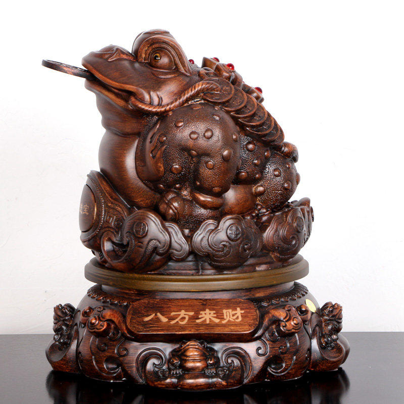 八方来财金蟾蜍吉祥招财摆件店铺收银台客厅公司摆件
