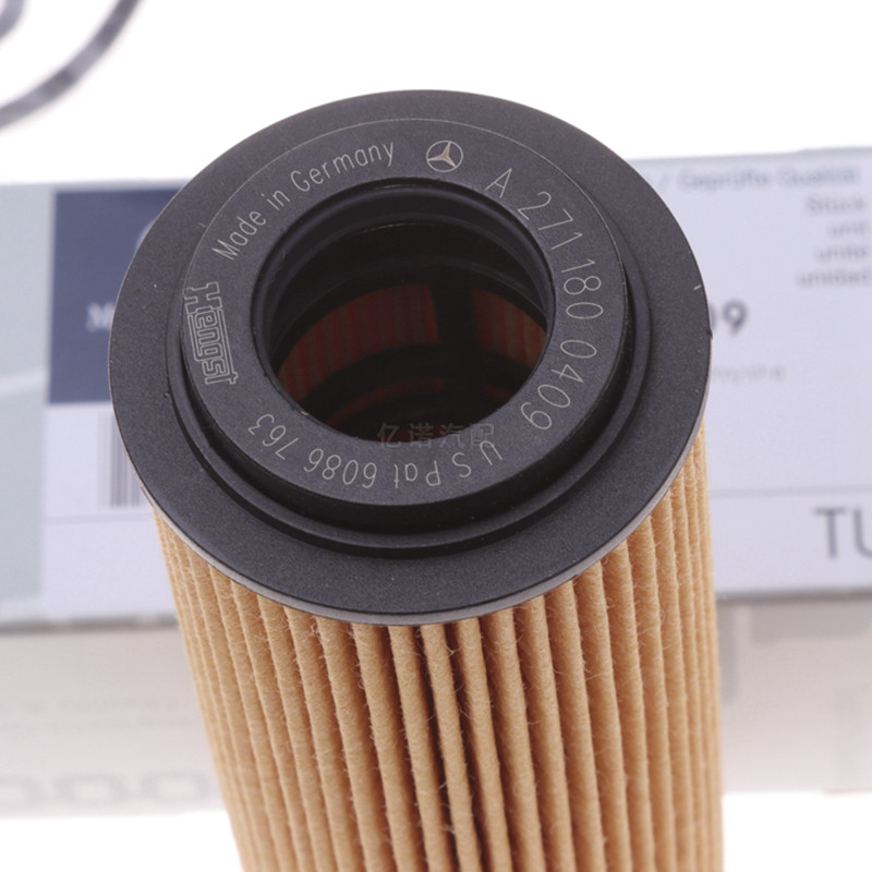 适配进口奔驰c200kclk200ke200e200kslk200kc180k机油机油滤芯