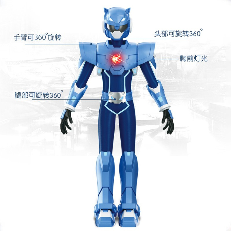 jumpgo展高最强战士迷你特工队变玩具人偶可动儿童