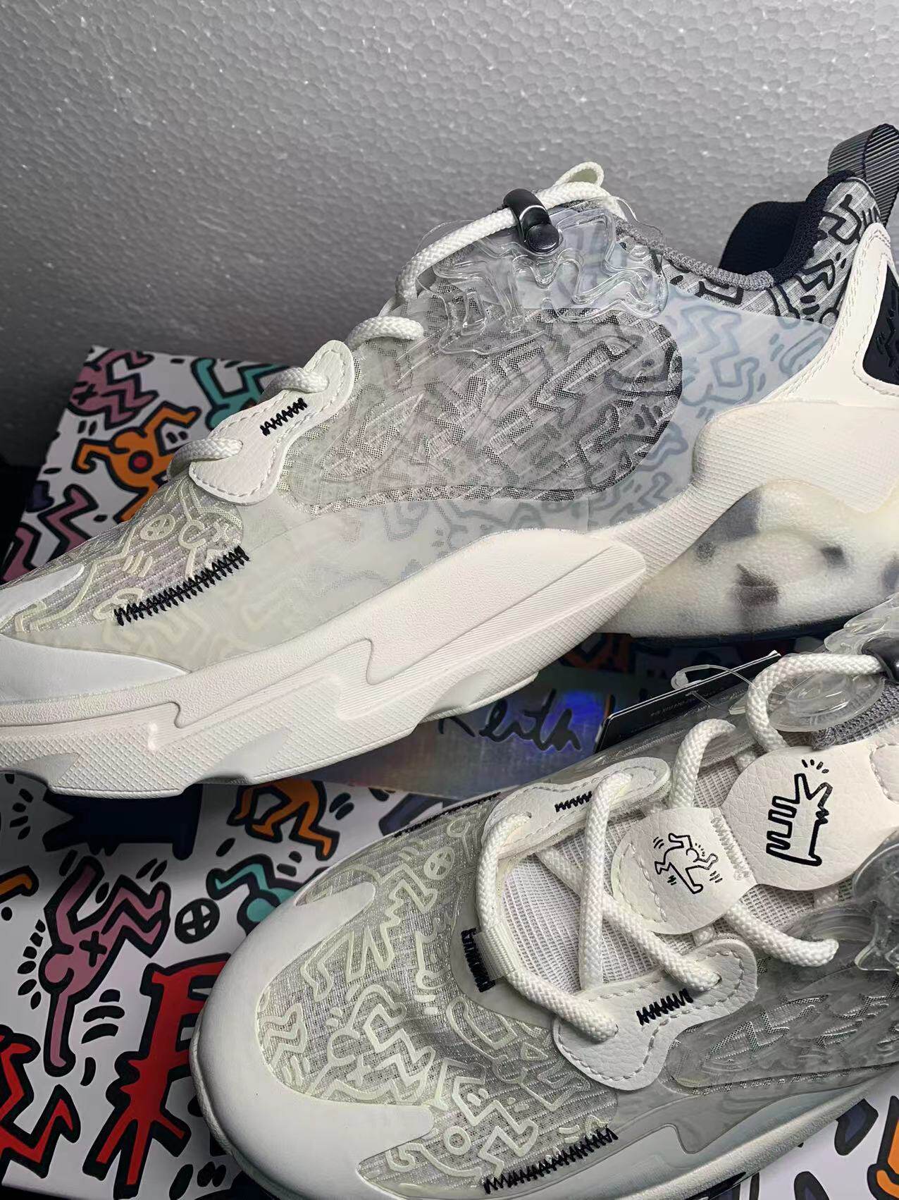 安踏休闲鞋千禧kh联名2021夏秋新舒适舒适透气运动休闲鞋