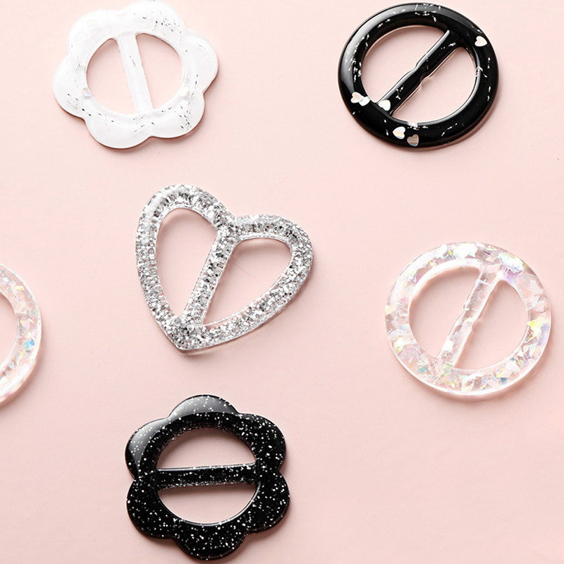 韩版衬衫装饰百搭衣服扣环衬衣毛衣简约下摆胸针