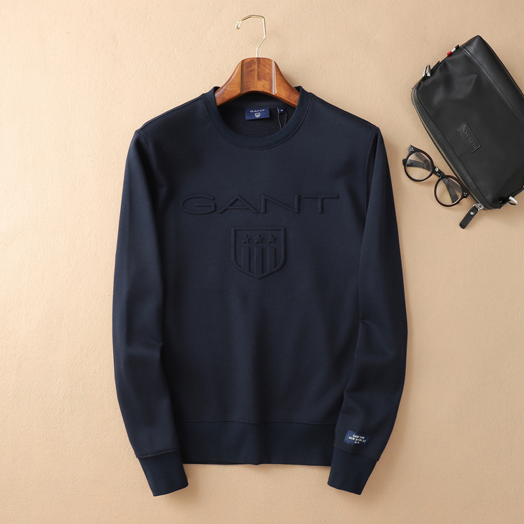 2022春秋新款GT男士纯棉圆领长袖套头针织衫男卫衣打底衫 诺帝卡