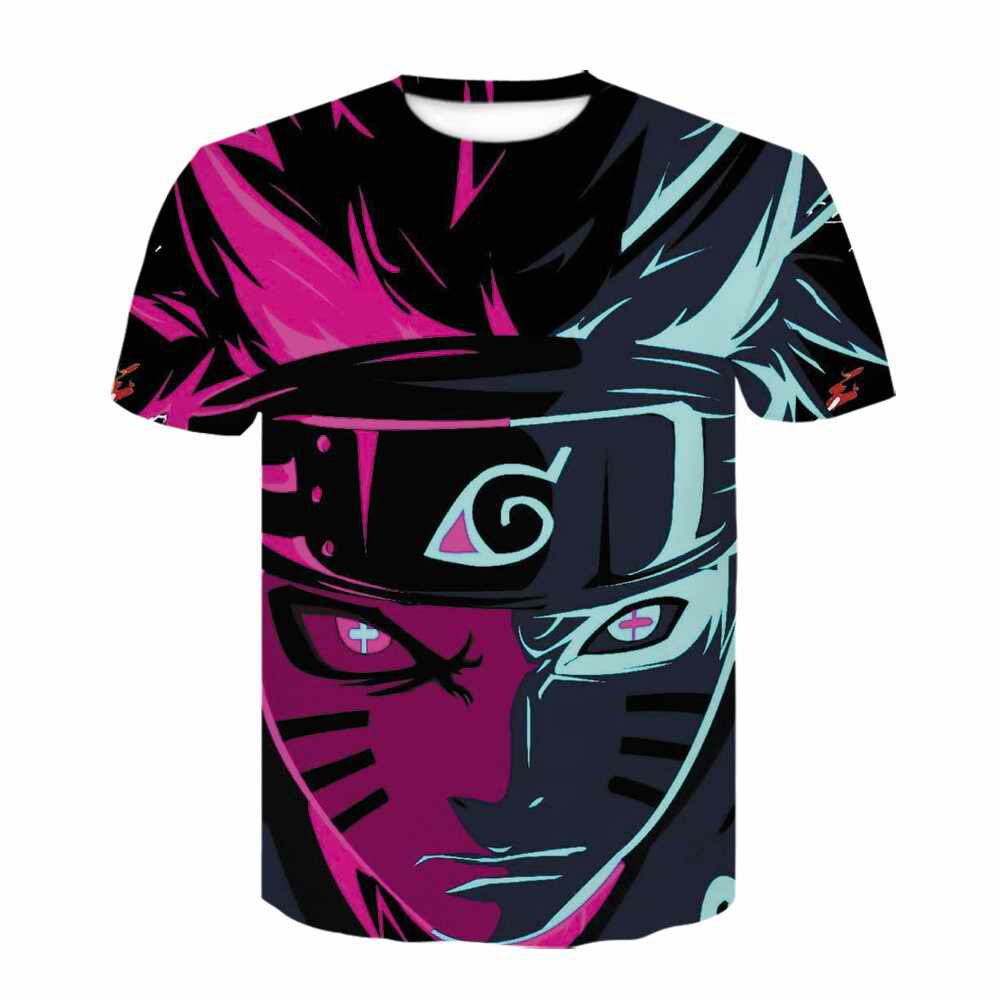 宇智波鼬3d印花火影忍者写轮眼乌鸦短袖半袖宽松t恤