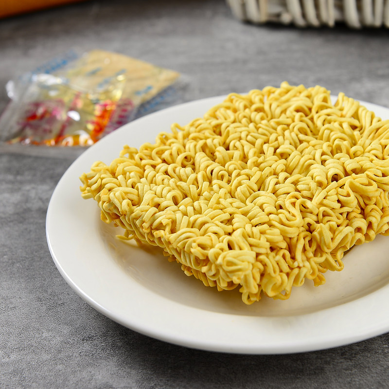 蟹皇幸运方便面蟹黄口味干吃干脆泡面70g27包整箱冲泡方便面