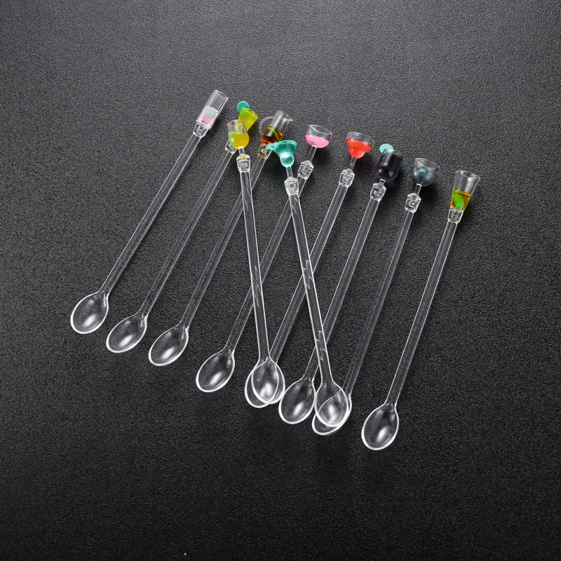 搅拌棒亚克力调棒调酒搅拌拌勺果汁螺旋搅棒反复搅拌棒