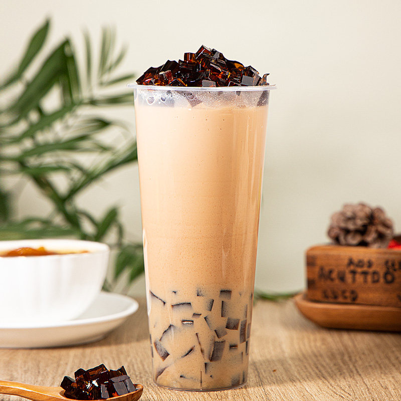 茶颜公举寒天水晶冻奶茶专用原料黑糖水晶冻原味晶冻金钻黑砖配料