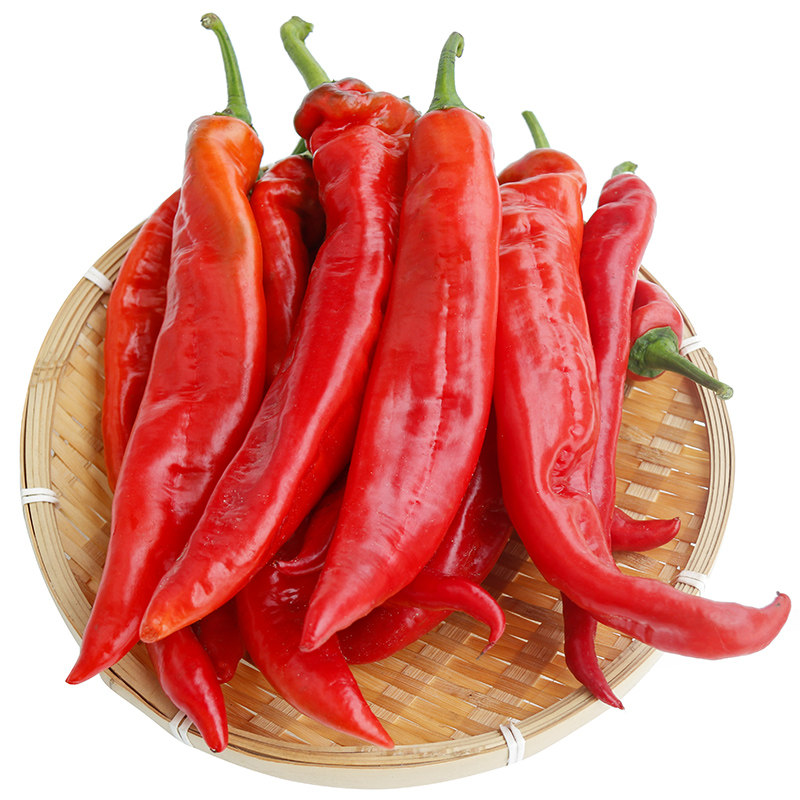 新鲜辣妹子虎皮红辣椒大红尖椒中辣香辣肉厚剁椒辣椒