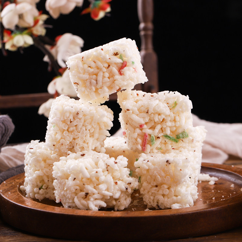 洪州冻米糖丰城江西特产传统老式风味野山茶油桂花味糕点258g每包