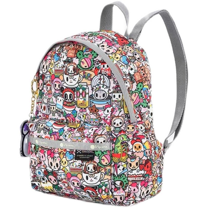 高级面料背包tokidoki联名青年卡通动漫印花双肩包双肩背包