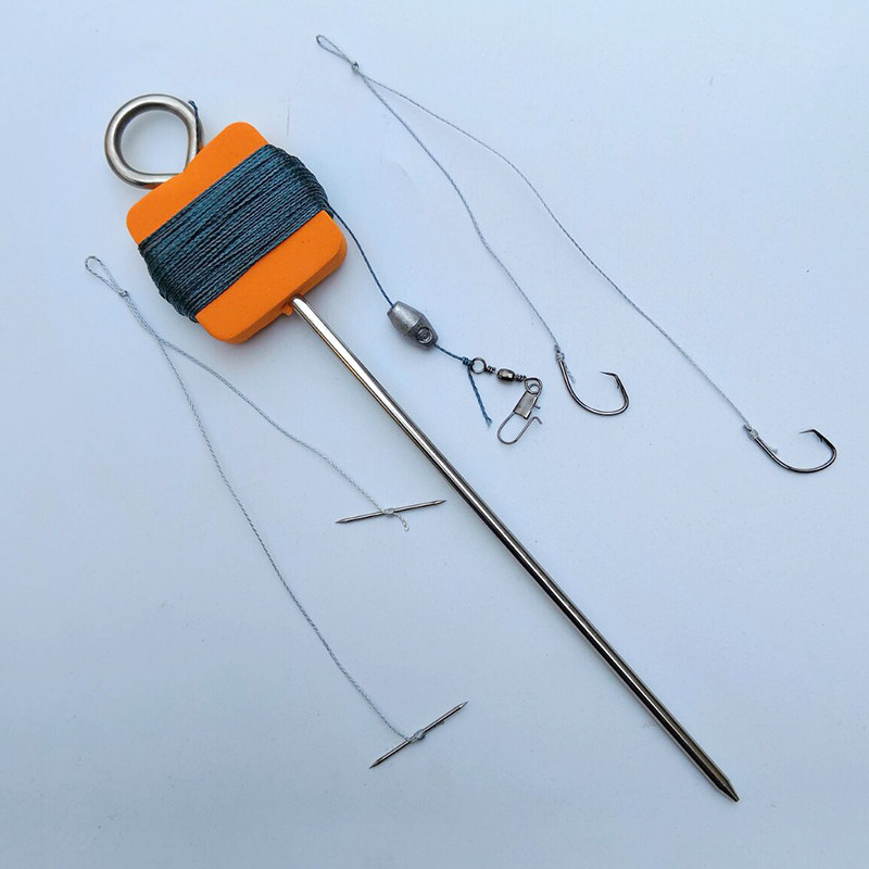 甲鱼针排钩两头尖针甲鱼pe线组套装 甲鱼钩王八钩大力马甲鱼针组