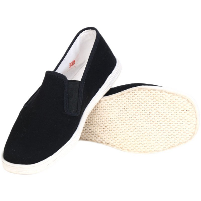 礼服透气男士中年休闲中式脚蹬一脚舒适布鞋布鞋