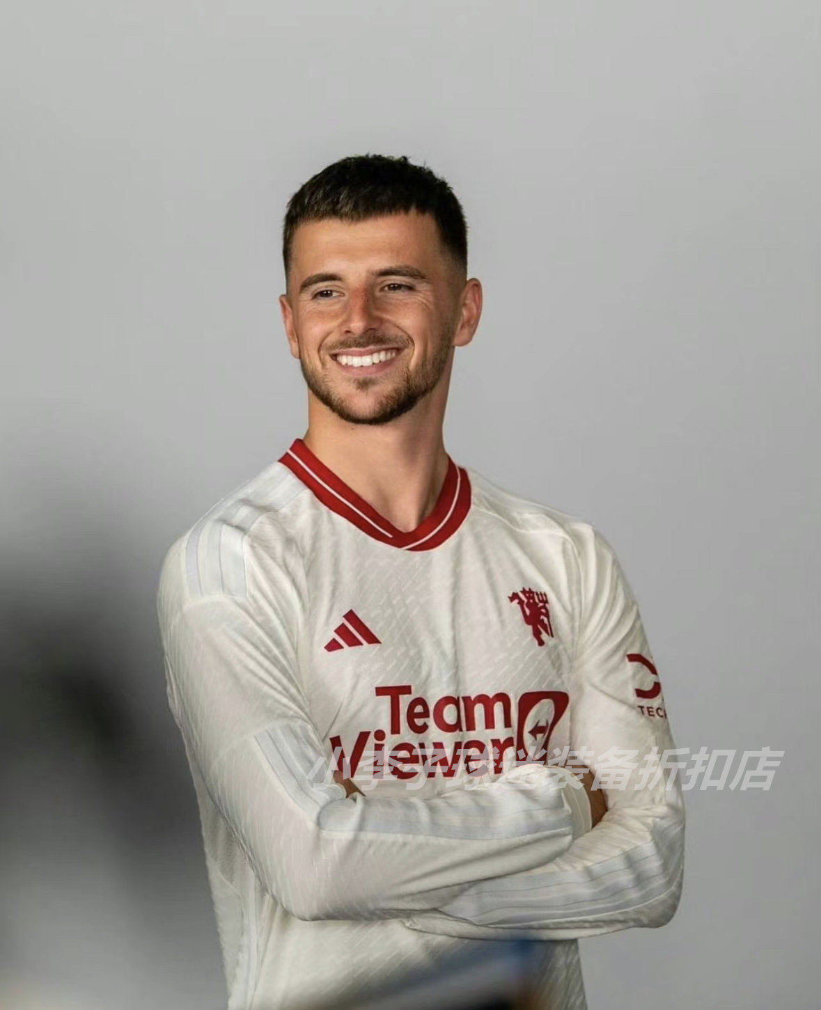 曼联球衣7号芒特2324赛季第二客场拉什福德球员版足球服长袖正品