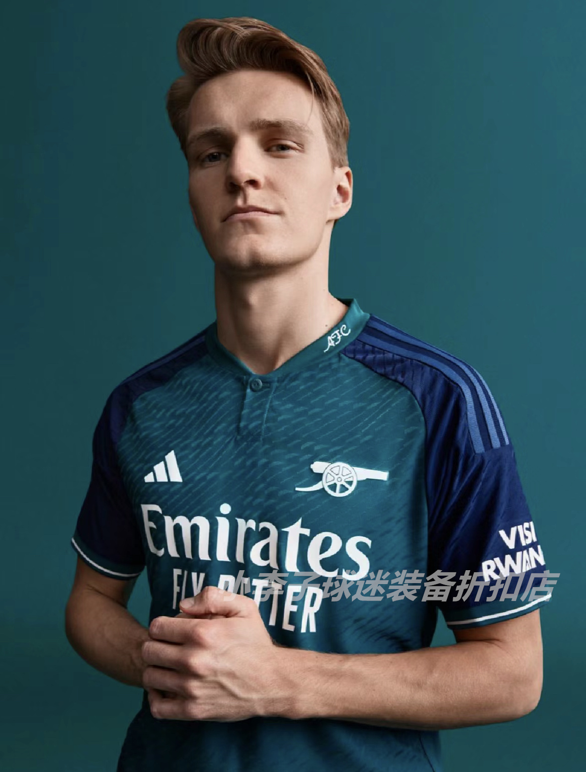 阿森纳球衣41号赖斯2324第二客场厄德高球员版足球服哈弗茨萨卡