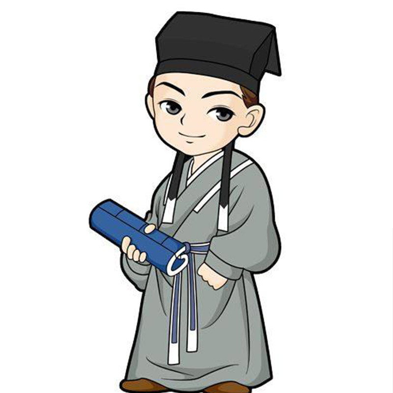 汉服秀才童帽书童国学成人书生帽子道士风帽帽子