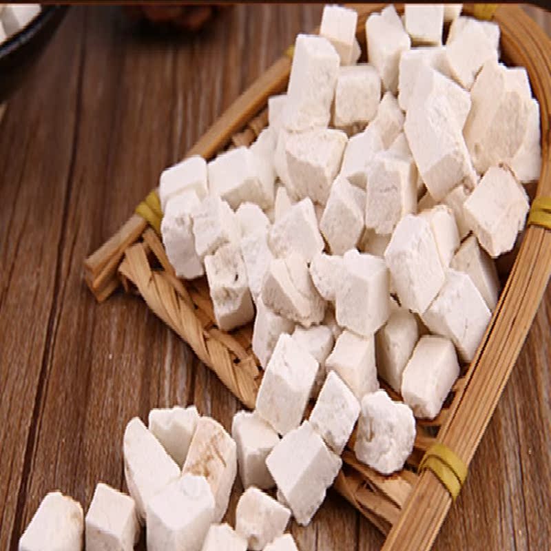 野生无硫茯苓白茯苓丁400克茯苓粉