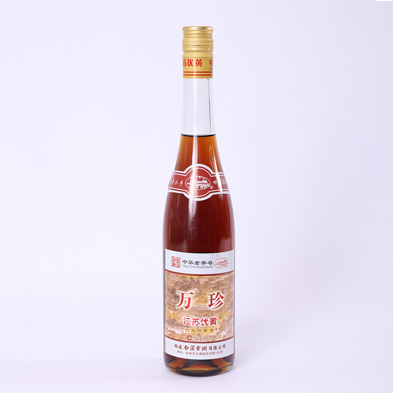 6瓶南通特产白蒲黄酒水明楼万珍六年陈江苏优黄680ml专卖店