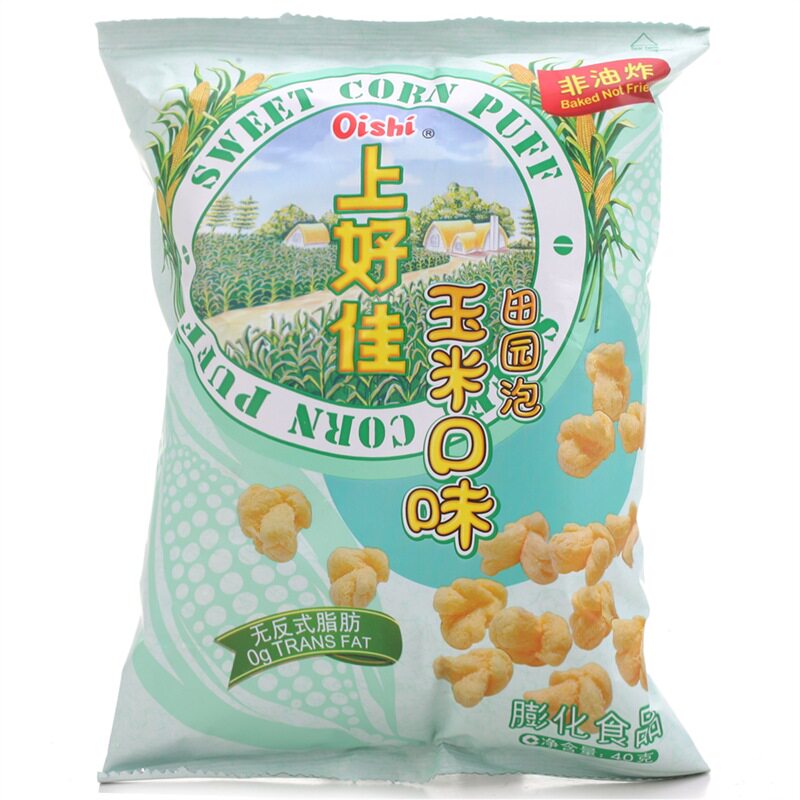 上好佳田园玉米口味40gx20整箱箱包膨化零食大礼包膨化食品