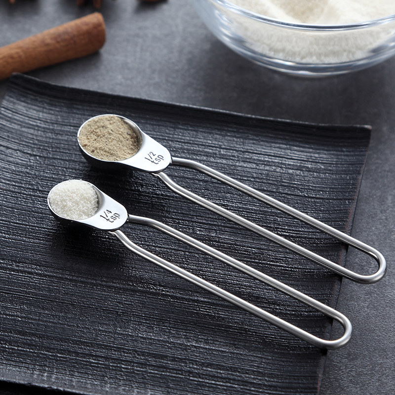 onlycook304不锈钢量勺6件套量匙套装计量勺奶粉量勺烘焙面粉勺克