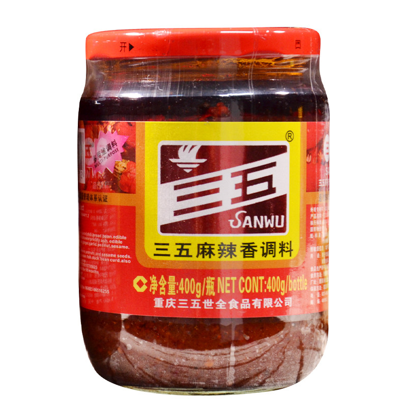 调料三五麻辣香酱400g炒菜凉拌拌菜面红烧鱼辣椒酱