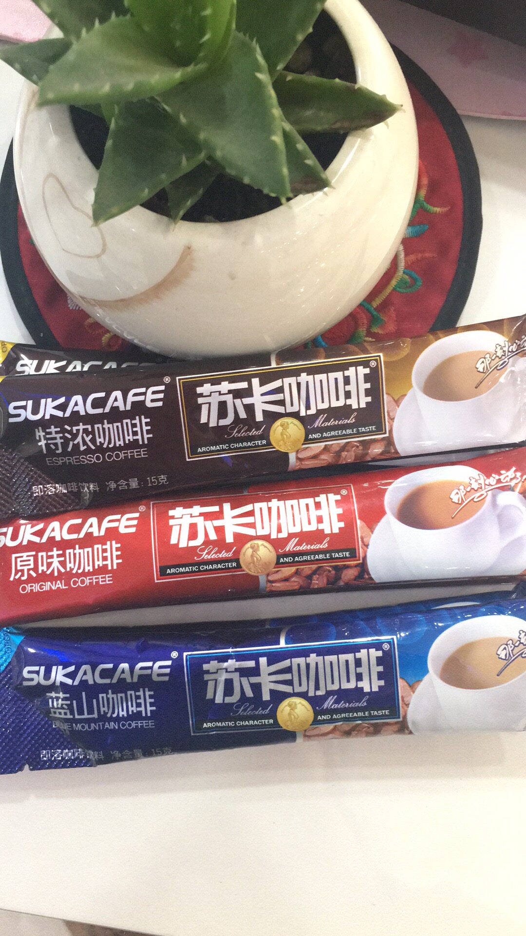咖啡苏卡蓝山原味特浓15g30条多省包邮独立小包速溶咖啡