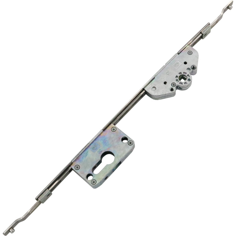 老式断桥铝平开门联动杆锁盒内外推拉阳台传动器窗锁