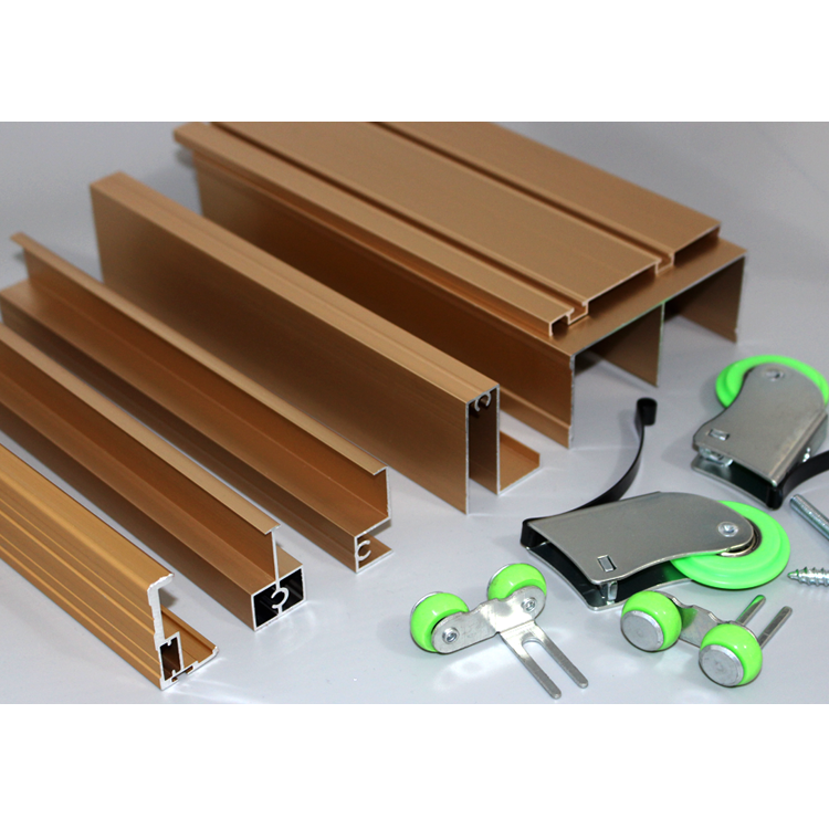 衣柜柜门铝材边框型材推拉门铝合金材料移门铝材