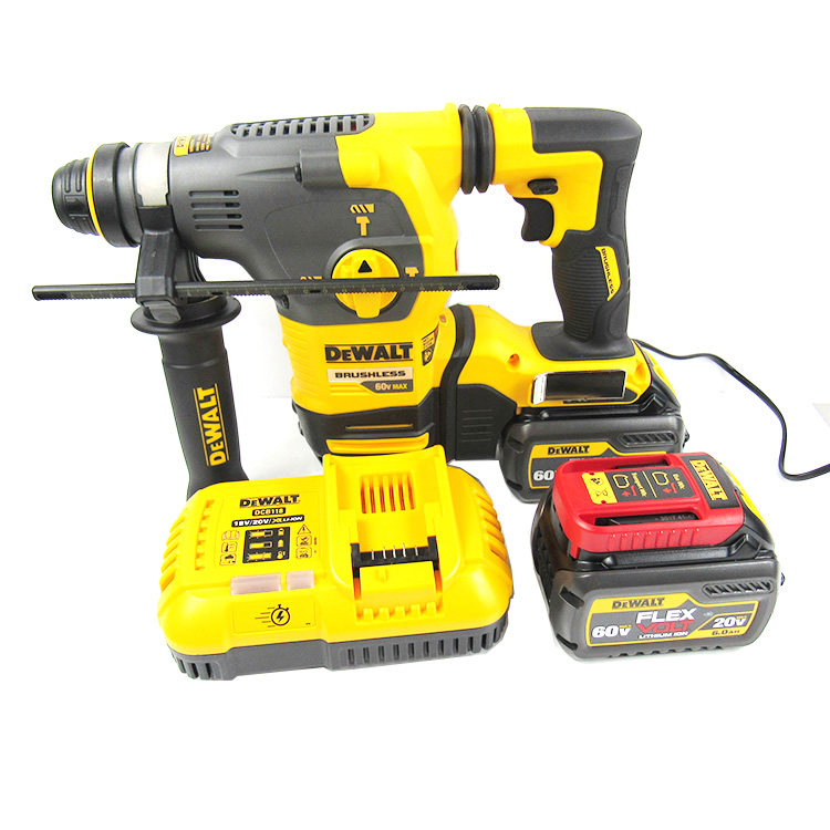 电锤进口得伟60v54v无刷dch323钻扣锤凿安装电锤