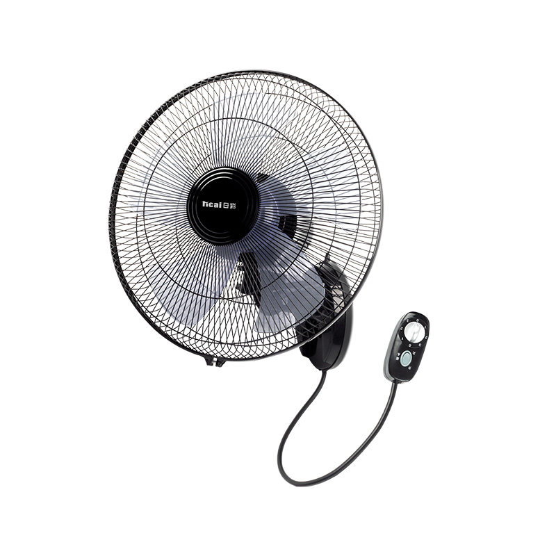 日彩免打孔家用静音摇头壁扇