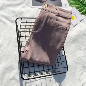 ກາງເກງສີສໍາລັບແມ່ຍິງ, ພາກຮຽນ spring ແລະດູໃບໄມ້ລົ່ນເຂົ້າຫນົມອົມ pants pencil ສີ, ແບບເກົາຫຼີ 2023 leggings ໃຫມ່, ໃສ່ນອກ, pants ຂາຂະຫນາດນ້ອຍສໍາລັບແມ່ຍິງ