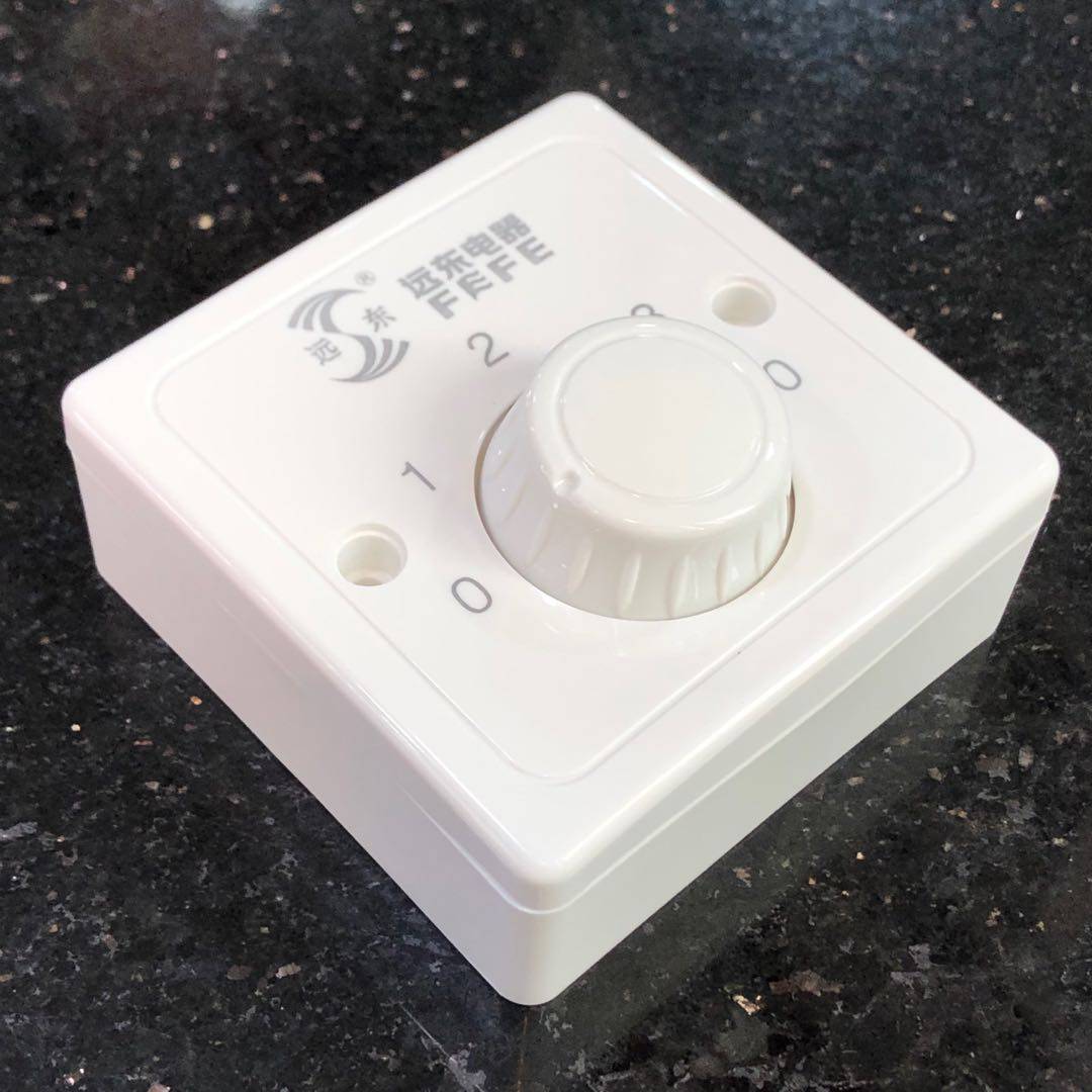 开关调速顶扇控制器三档变速快慢吊扇明装电风扇开关插座套装