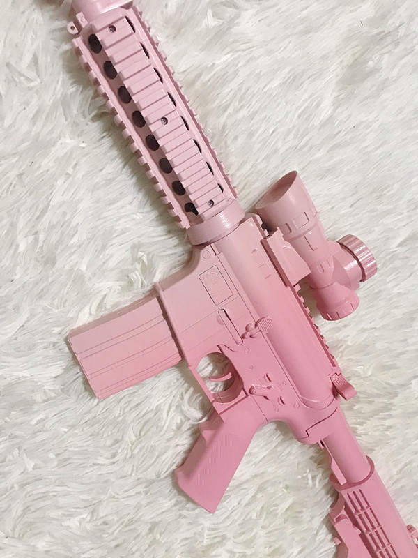 绝地求生/刺激战场吃鸡m416粉渐变cos道具枪软妹拍照道具枪