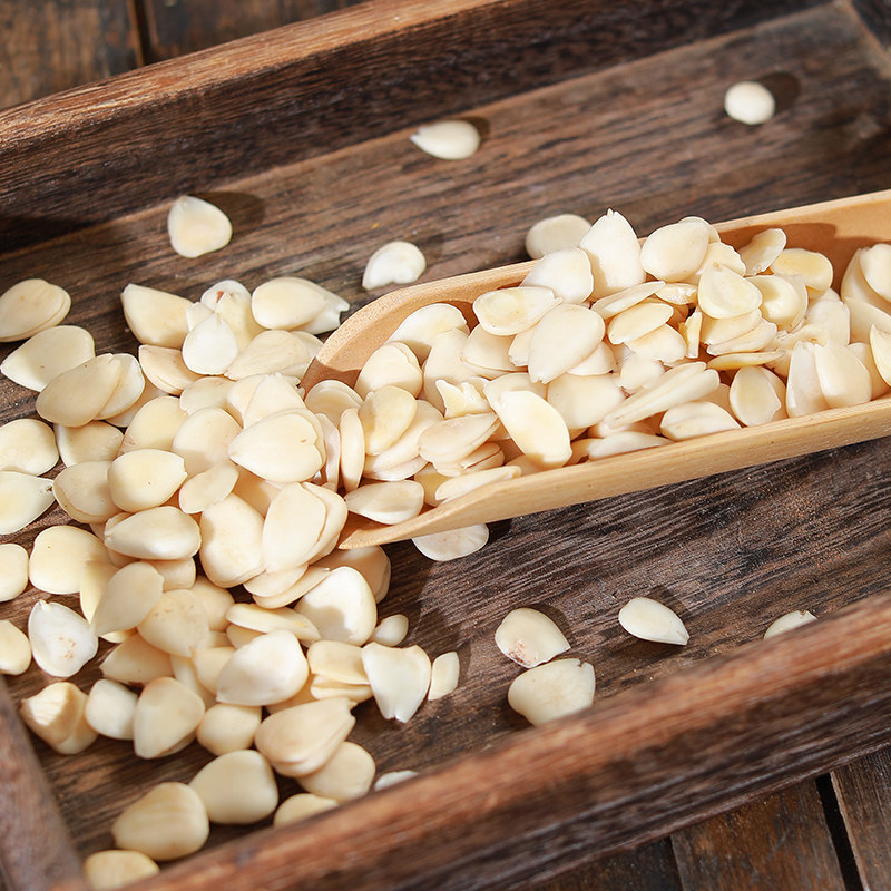 杏仁南杏仁生去皮光中杏甜干片500g豆浆打粉杏仁