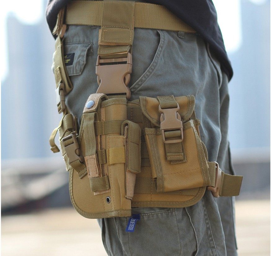 腿套户外腿包cs装备腰挂战术组合多功能便携式腿包