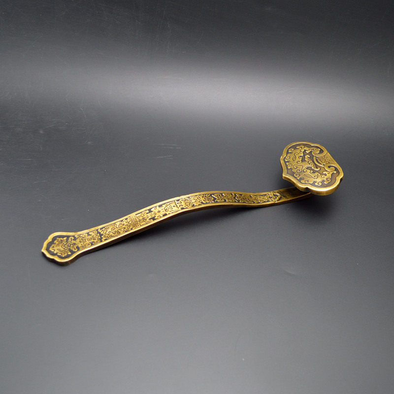 如意仿古纯铜摆件家居饰品黄铜大号客厅办公室装饰摆件