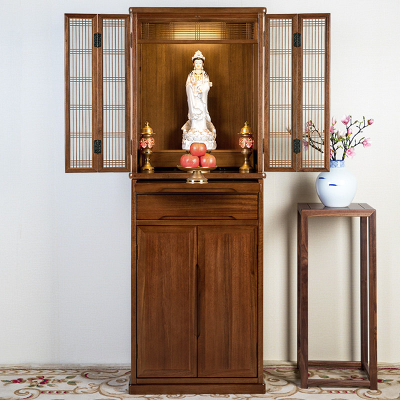 南天门4868现代带门佛龛立柜家用财神供位观音佛柜