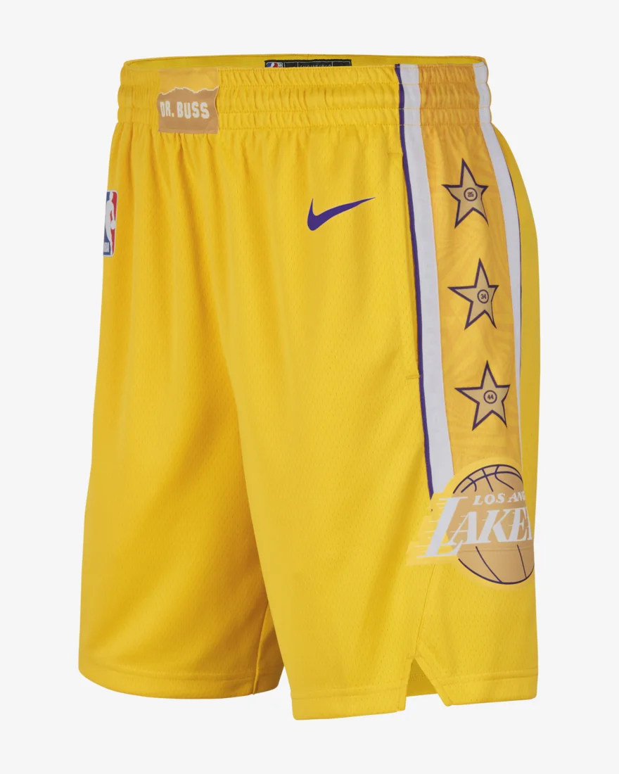 nike洛杉矶湖人队nba联盟限定sw运动短裤正品裤子其它球服