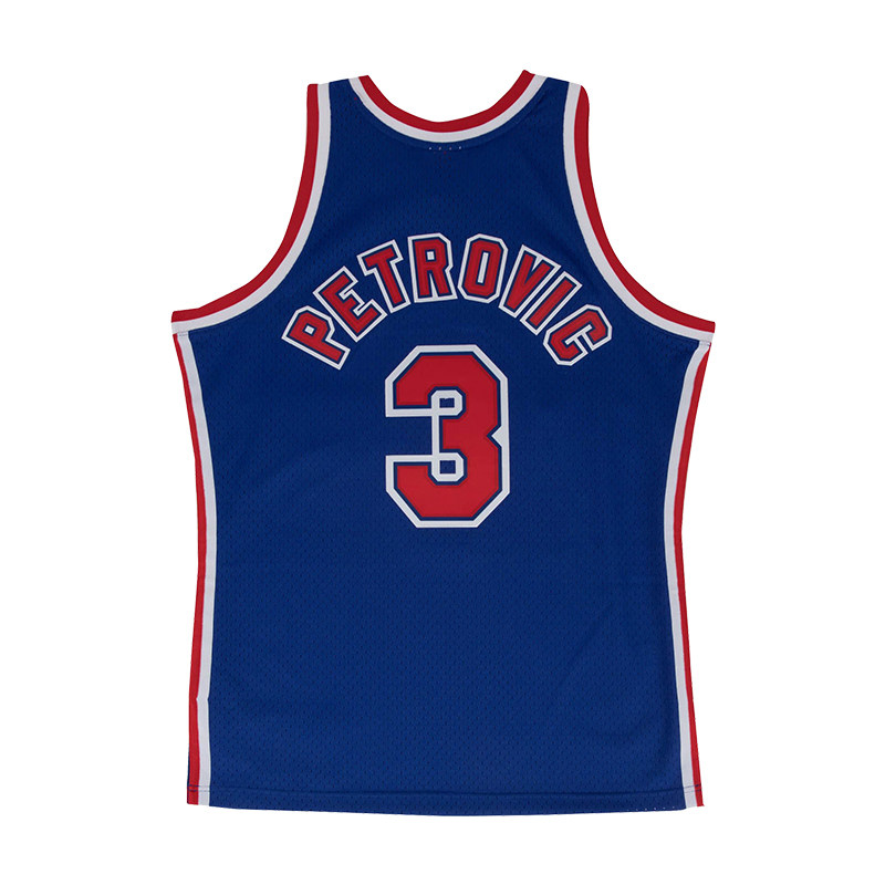 酷动mitchellness彼得洛维奇球衣nba网队3号92年篮球服