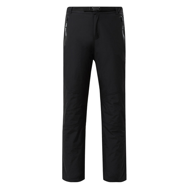 Yalu winter new men's goose down pants down pants outer wear high waist removable liner outdoor thick cotton pants Yalu winter new men's goose down pants down pants outer wear high waist removable liner outdoor thick cotton pants