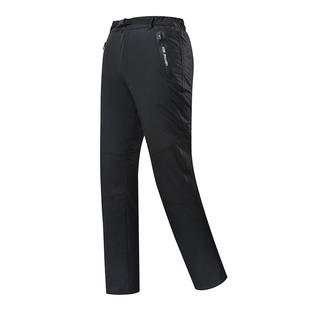 Yalu winter new men's goose down pants down pants outer wear high waist removable liner outdoor thick cotton pants Yalu winter new men's goose down pants down pants outer wear high waist removable liner outdoor thick cotton pants