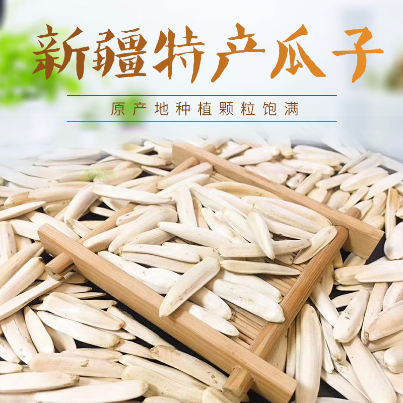 瓜子新疆子马葵花籽阿克苏马牙白瓜子牙签干炒尖下瓜子