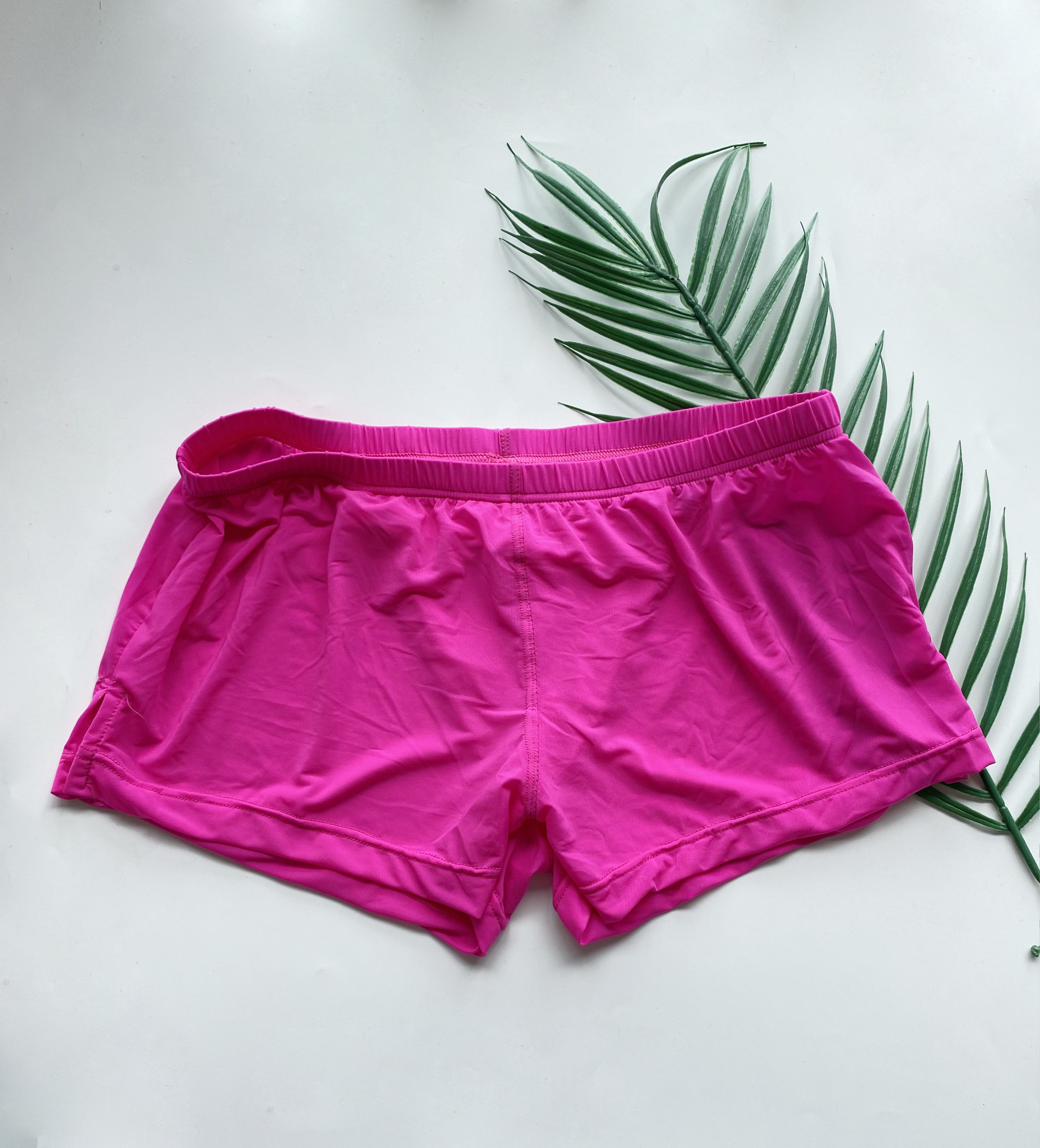 男士短裤内衬弹力高弹力夏季冰丝中低半透明阿罗男平角内裤