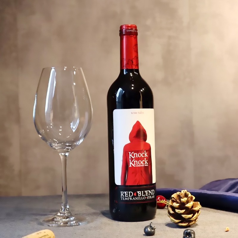 奥兰小红帽红葡萄酒750ml新年年元旦圣诞圣诞节节日送