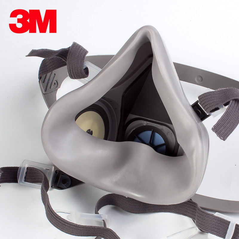 粉尘3m62002091工业面罩电焊玻璃纤维呼吸防护面具防护面具