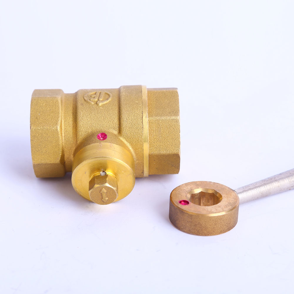 三角热力表前磁性锁闭一字供暖八角钥匙阀门其他阀门