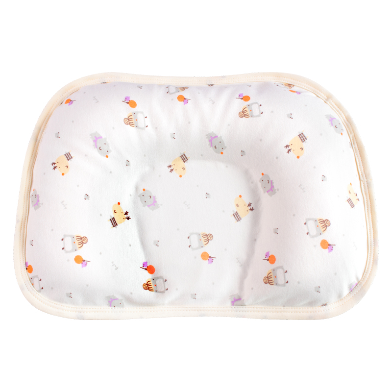 婴儿定型枕防偏头0-1岁新生儿纠正矫正头型吸汗透气宝宝蚕沙枕头