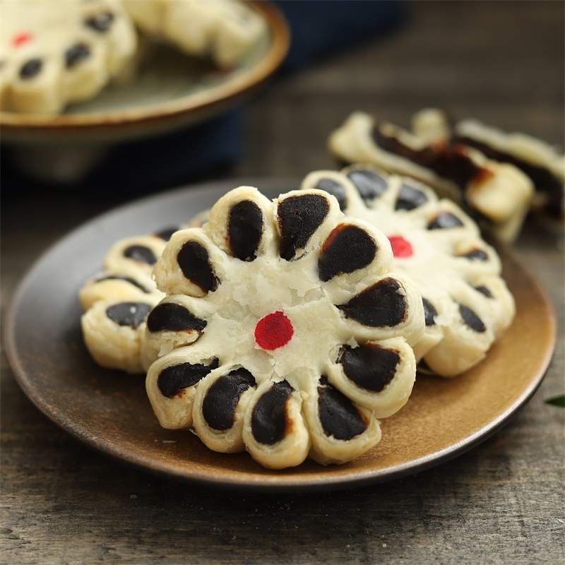 唐山高小酥枣花酥白皮点心枣泥花传统中式 喜宴糕点茶