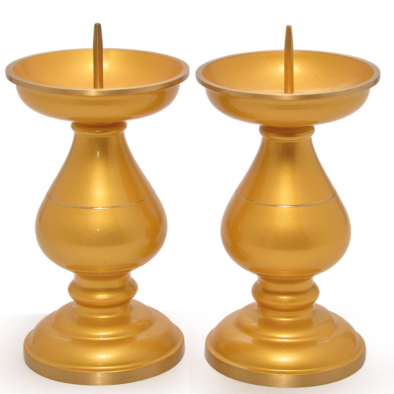 烛台蜡烛全铜供佛蜡台家用酥油灯座供奉香烛烛台