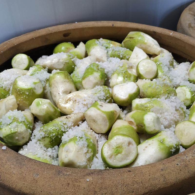 芥菜疙瘩咸菜东北农家手工自制老式酱菜500g5腌制